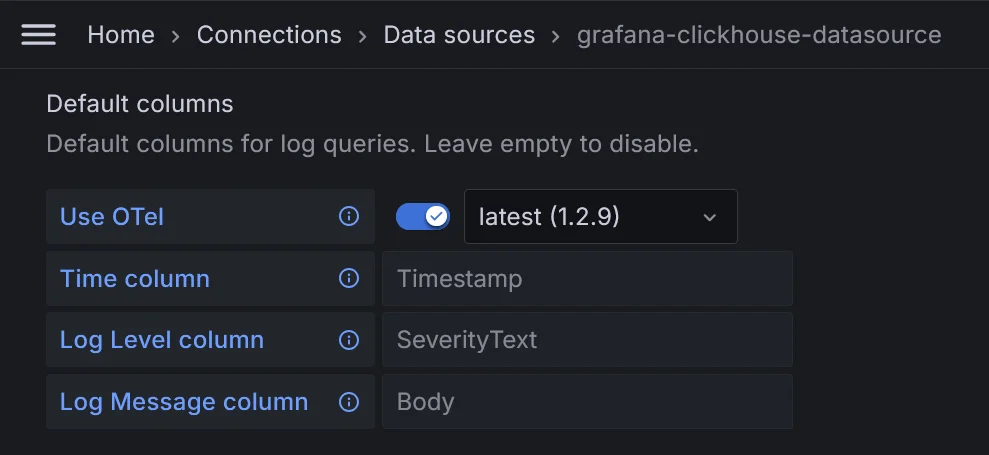grafana clickhouse setup